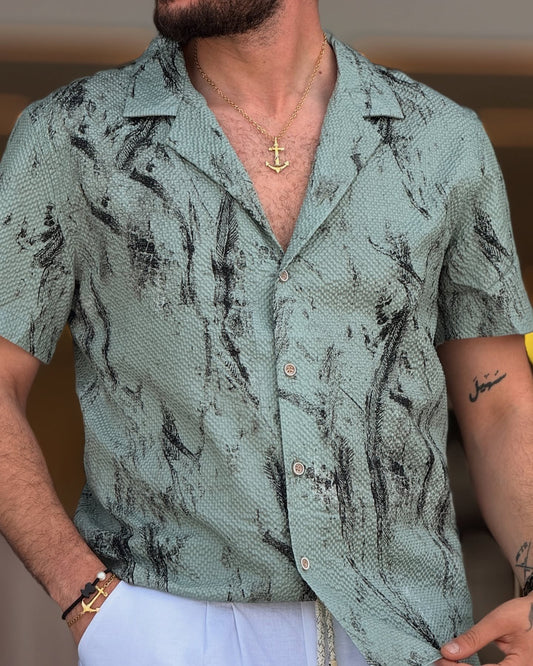 Green/Black Shirt