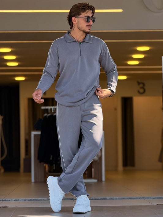 O,Zero Half Zip Long Sleeve Winter Set — Style 02