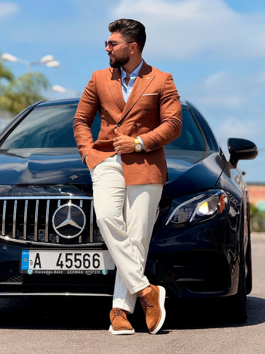 Brick Color Dobetti Blazer