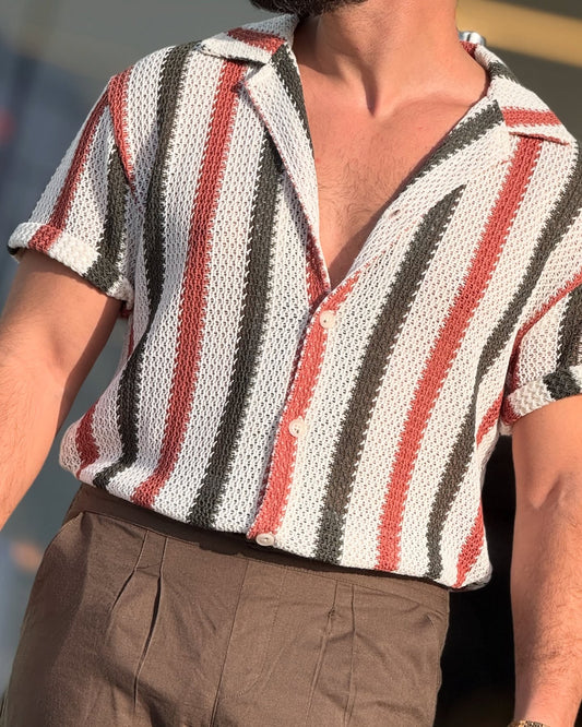 White/Black/Burnt Shirt