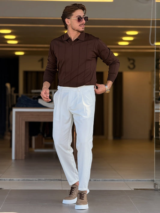 Brown Polo — Style 01