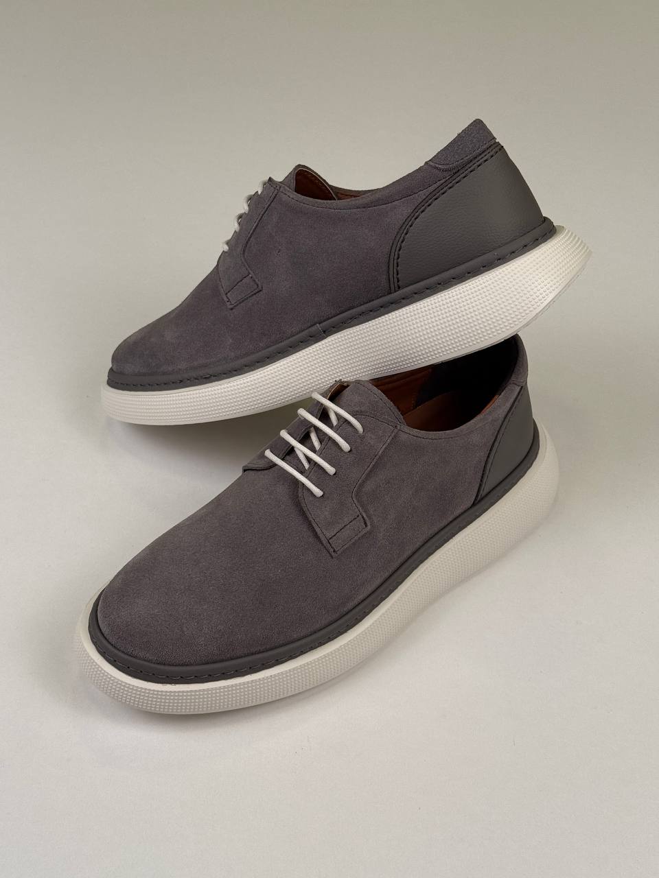 Grey Chamois Shoes