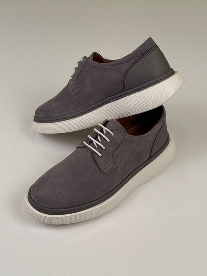 Grey Chamois Shoes