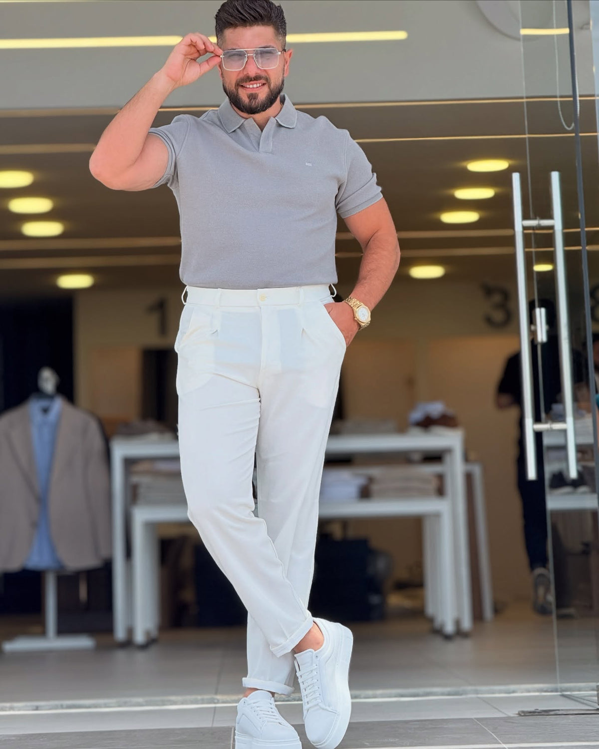Light Grey Polo