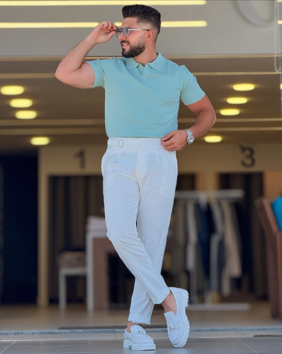Light Blue Polo — Style 02