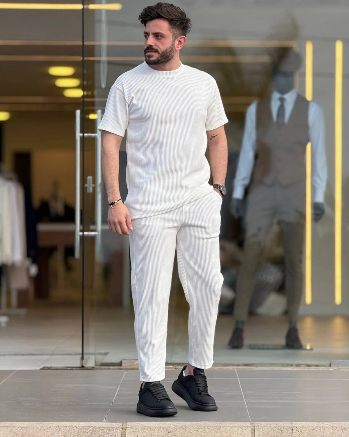 White T-Shirt Set