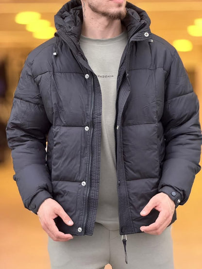 Black Puffer Jacket — Style 03