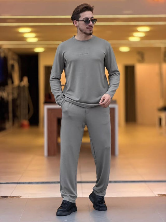 Grey T-Shirt and Pants Set