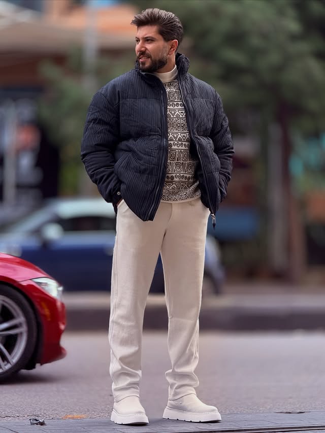 Puffer Jacket in Petroleum