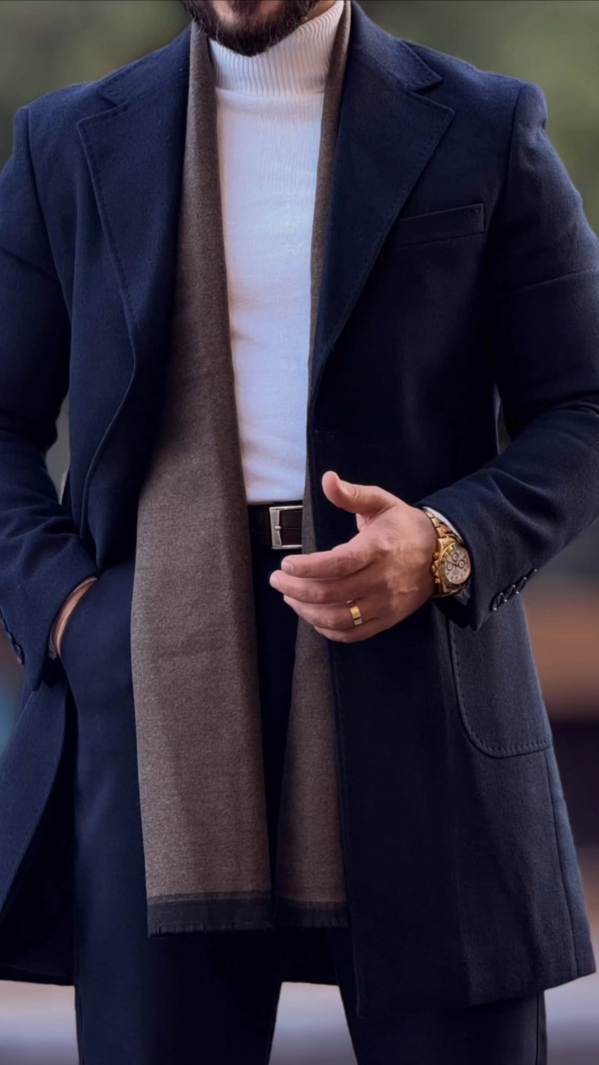 Navy Blue Coat — Style 01