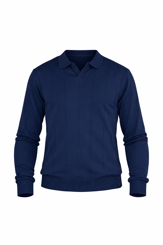 Navy Blue Polo by O,Zero