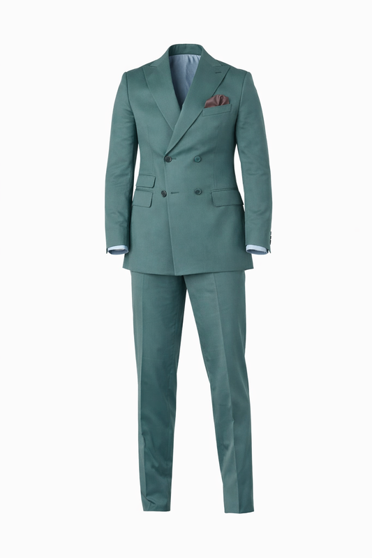 Olive Green Dubetti Suit by O,Zero