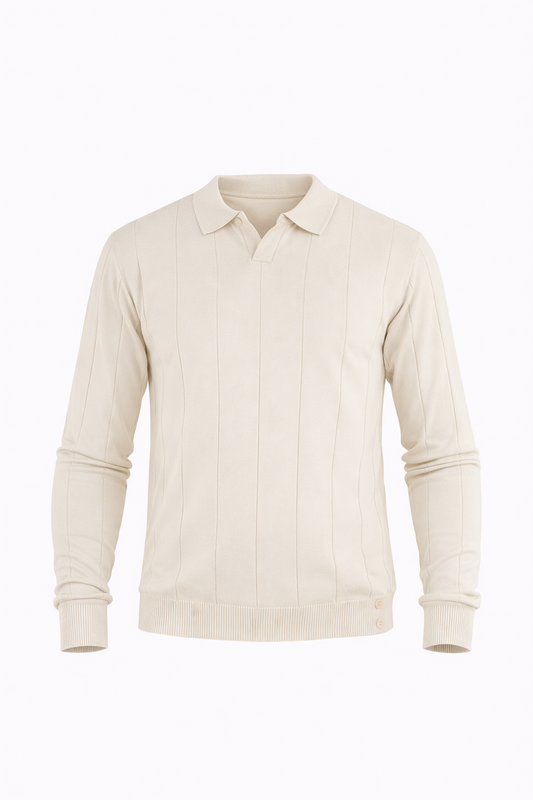 Beige Polo by O,Zero