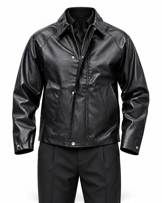 Black Leather Jacket by O,Zero