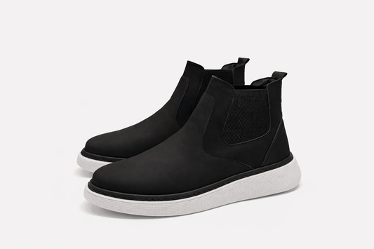O,Zero Velvet Boots in Black by O,Zero