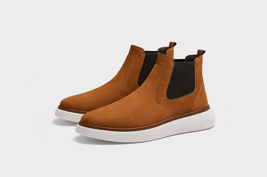 O,Zero Velvet Boots in Havan by O,Zero