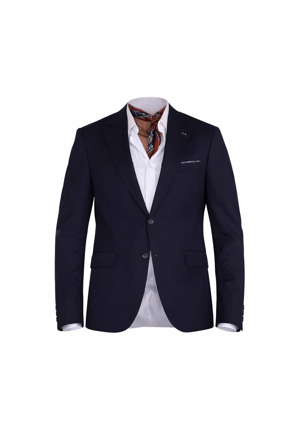 Navy Blue Velvet Blazer by O,Zero