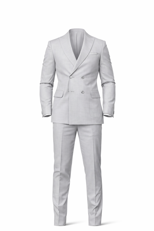 Light Grey Dubetti Suit by O,Zero