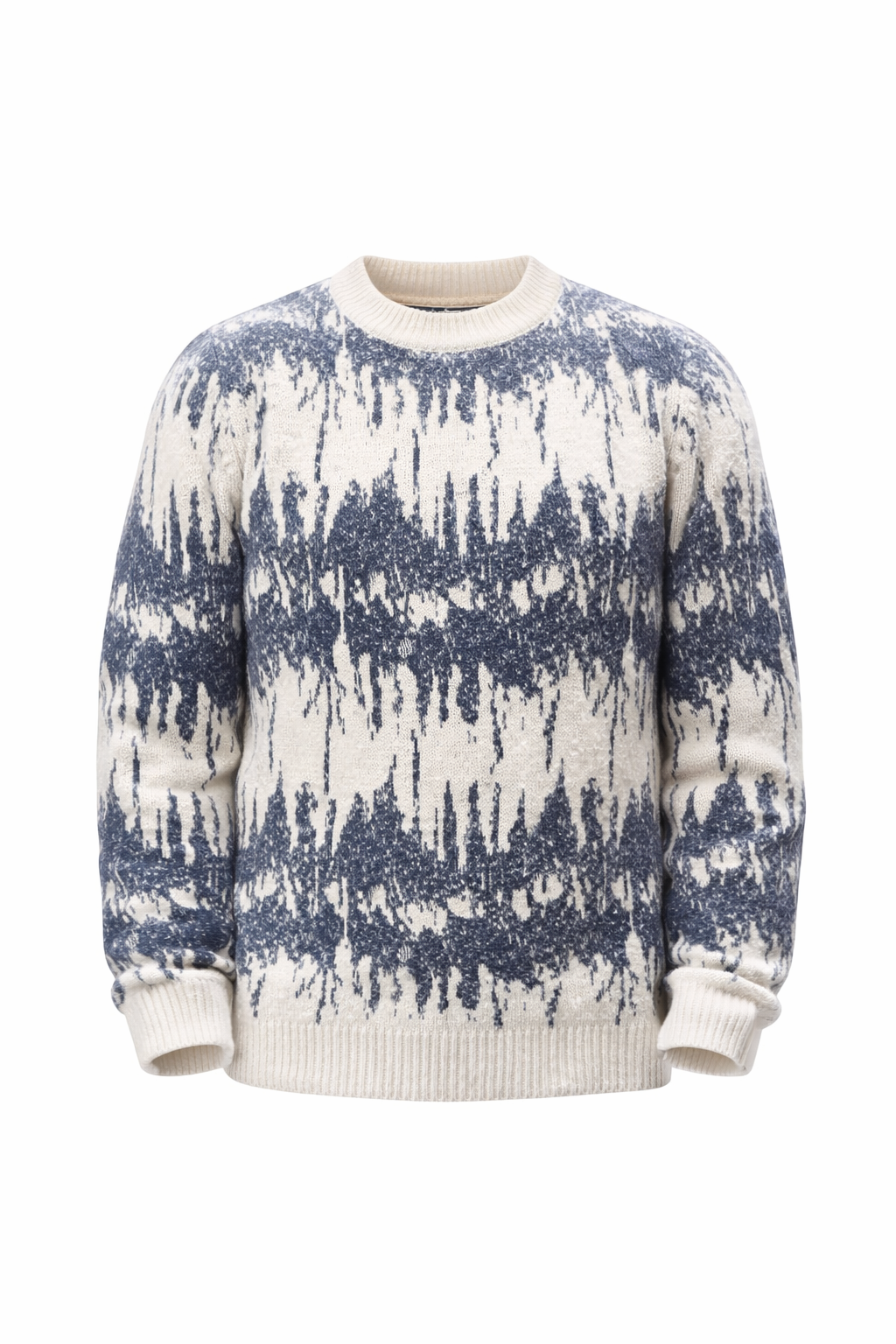 Off-White and Petroleum Sweater by O,Zero