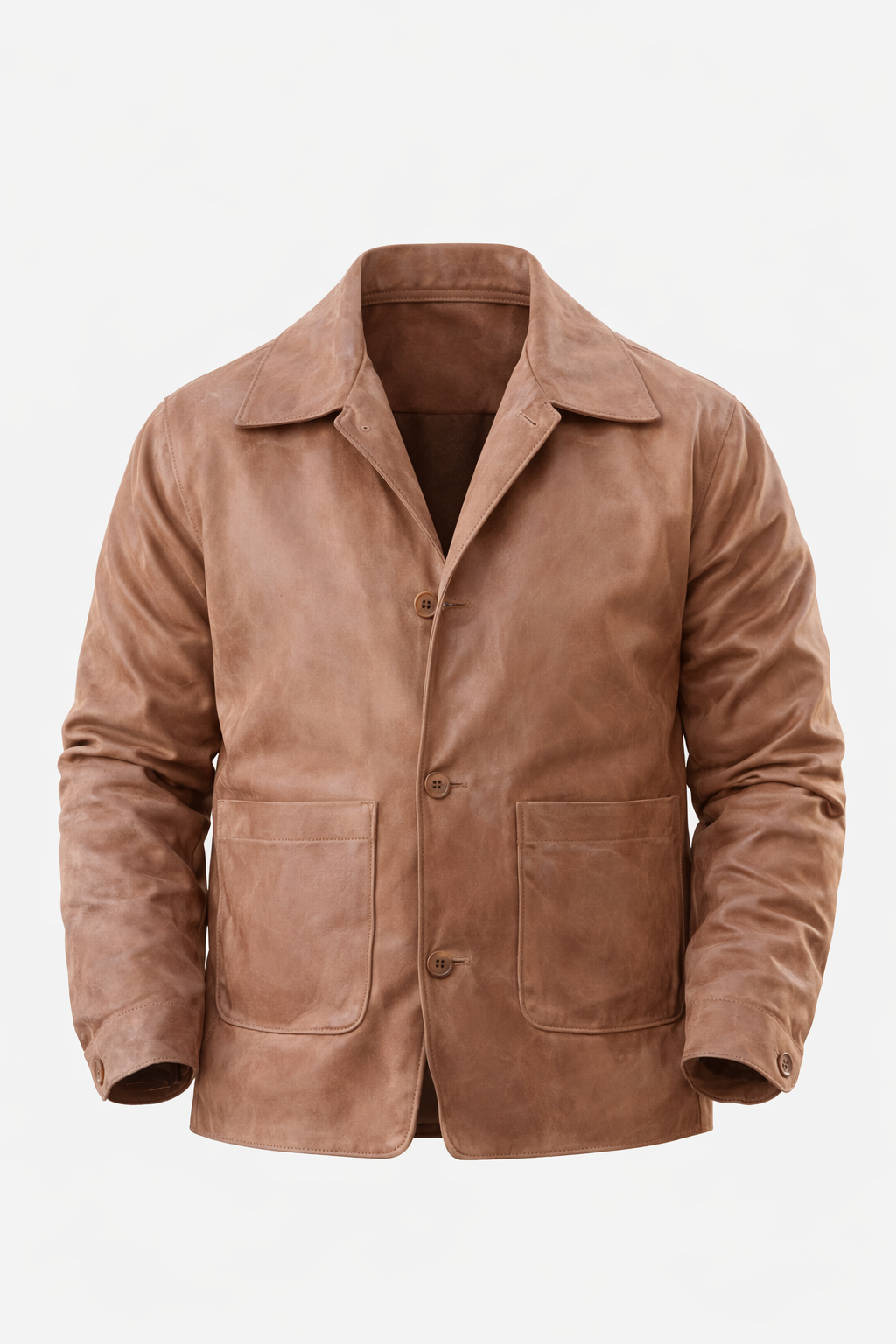 Light Brown Velvet Jacket by O,Zero