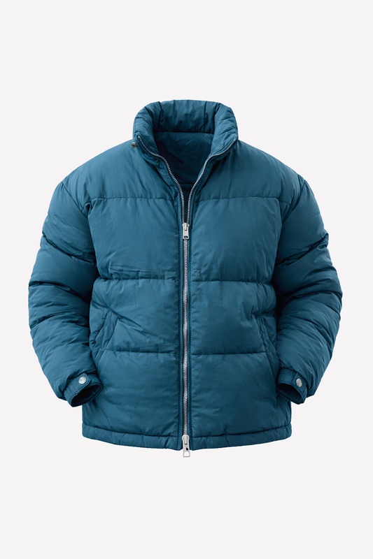 Petroleum Puffer Jacket by O,Zero