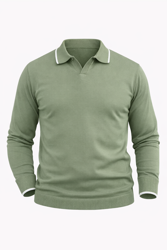 Olive Green Polo by O,Zero