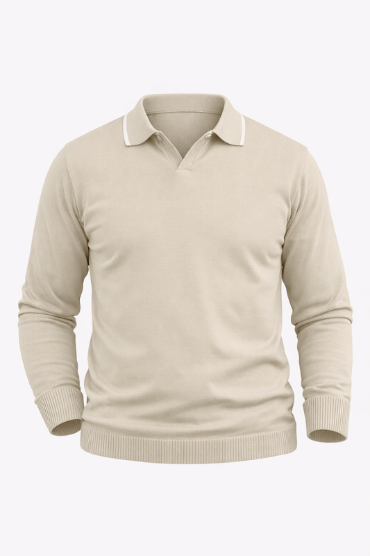 Beige Polo by O,Zero
