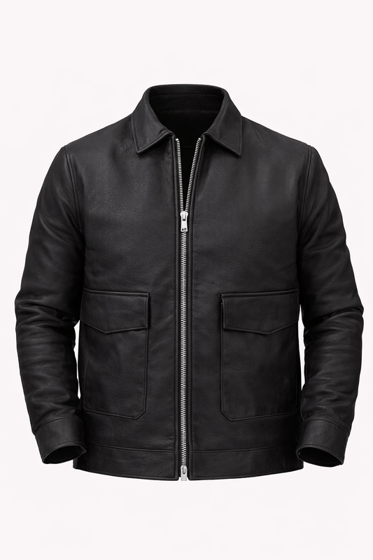 Black Leather Jacket by O,Zero