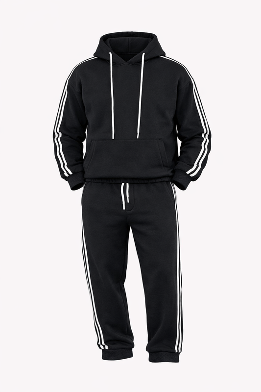 O,Zero Brand Black Hoody Set by O,Zero