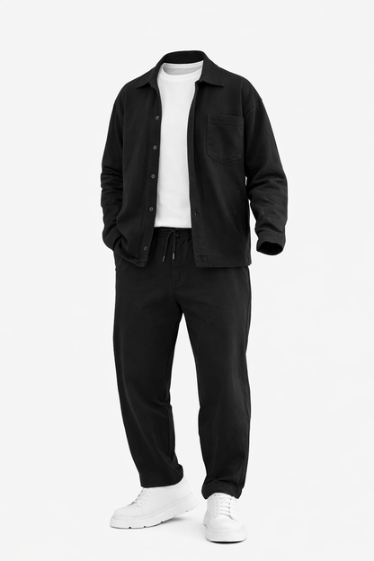 Black Shirt Set by O,Zero