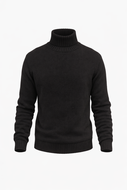 Black High Neck Top by O,Zero