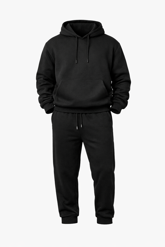 Black Hoodie Set by O,Zero