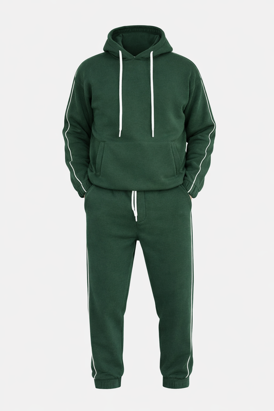 Jungle Green Hoodie Set by O,Zero