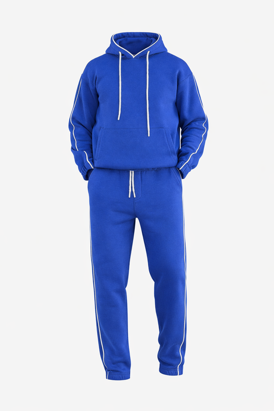 Blue Hoodie Set by O,Zero
