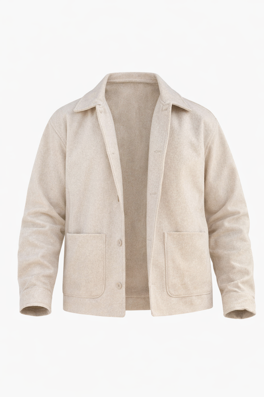 Beige Jacket by O,Zero