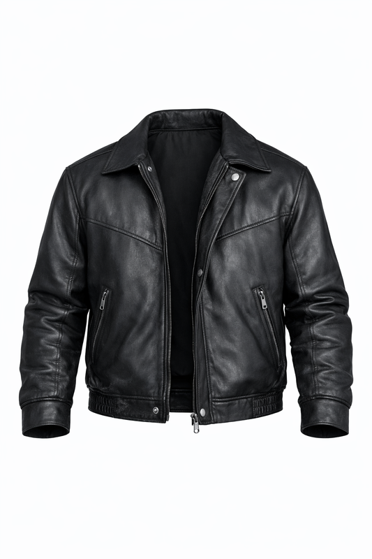 Black Leather Jacket by O,Zero
