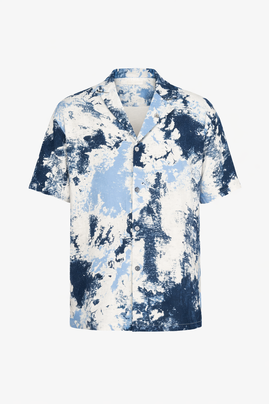 Blue Floral Shirt by O,Zero