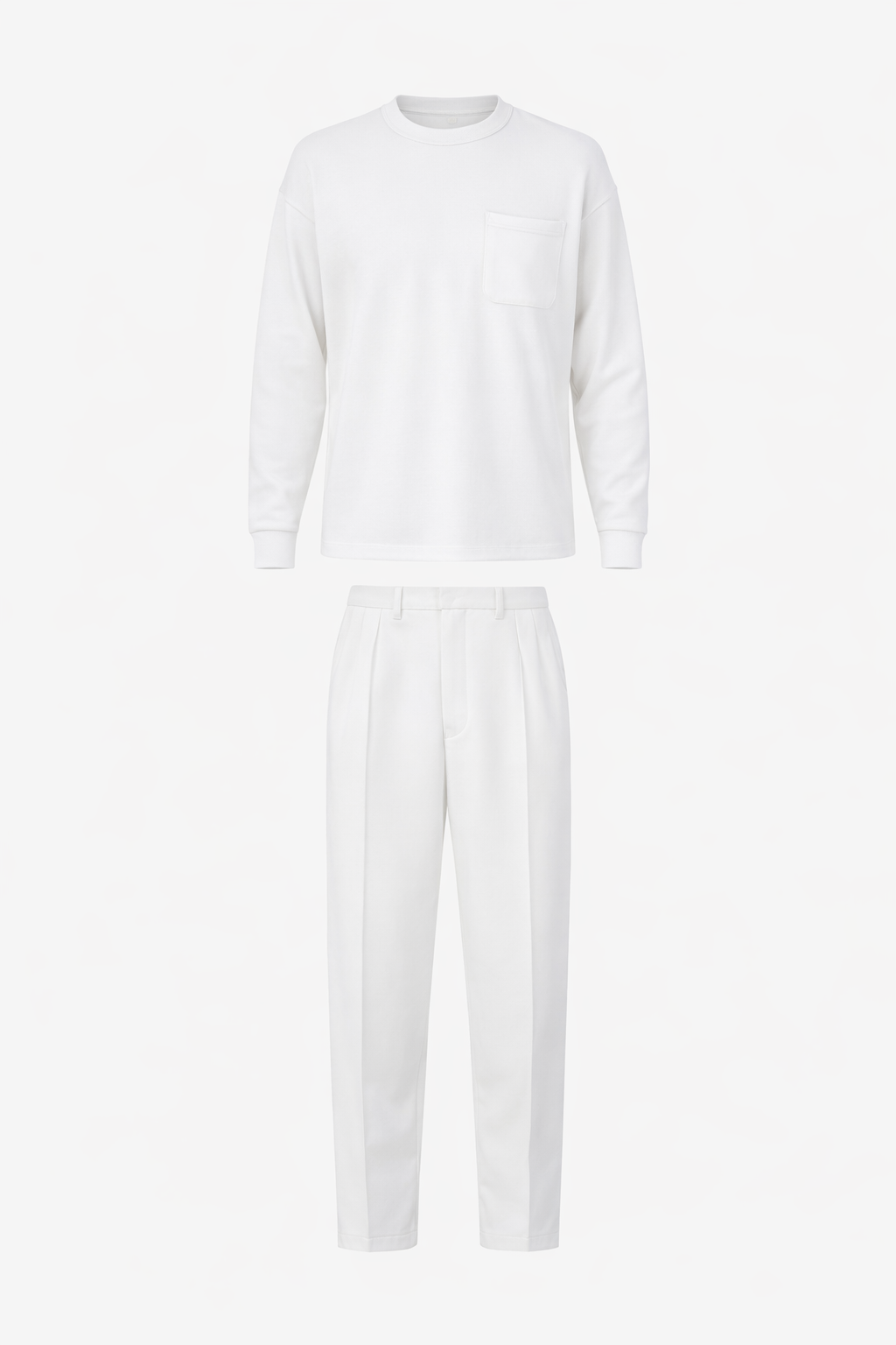 White Set With Side Pocket by O,Zero