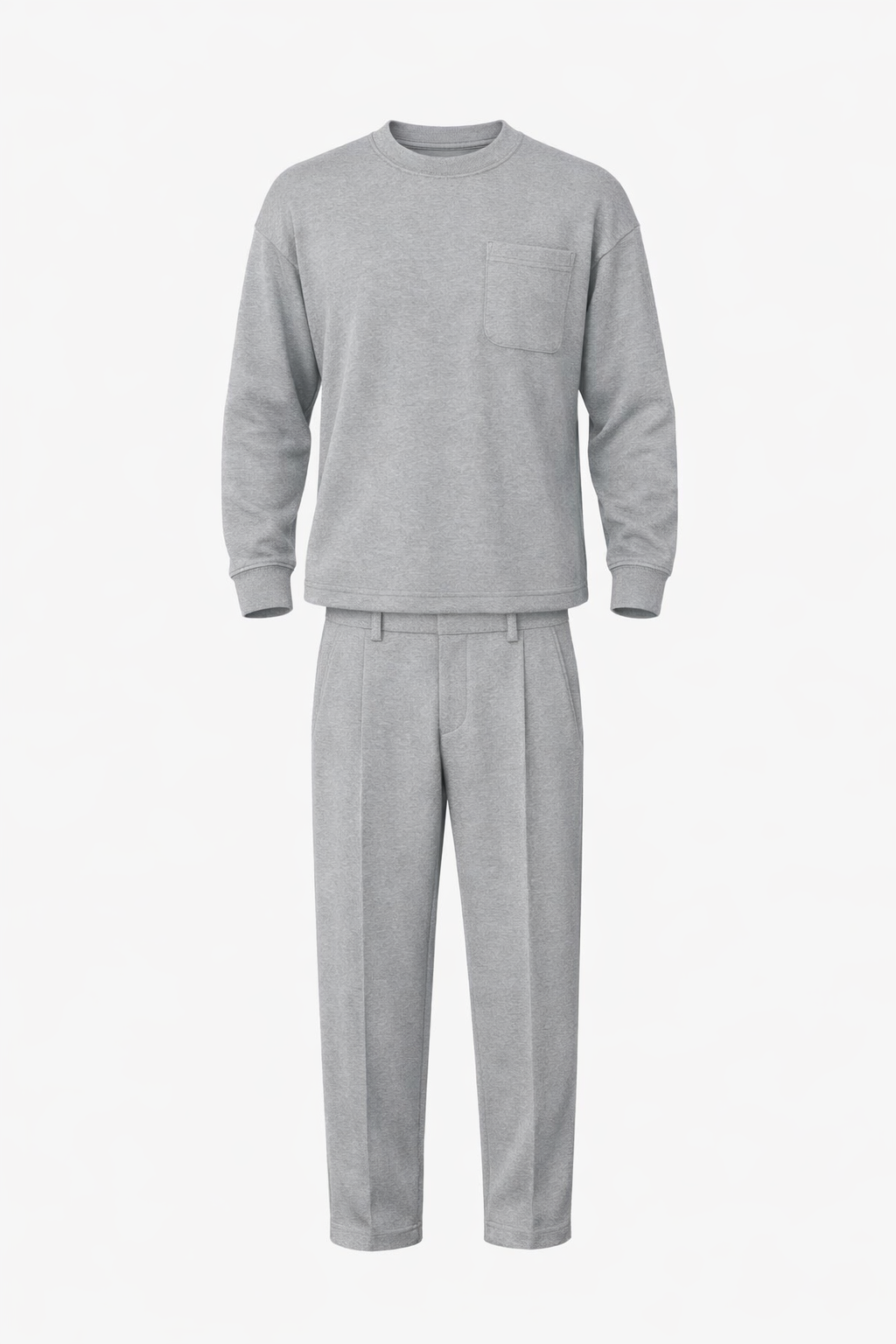 Gray Set With Side Pocket by O,Zero