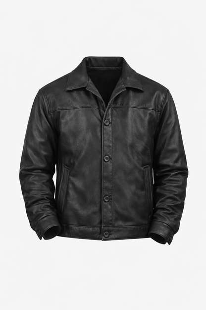 Black Leather Jacket by O,Zero
