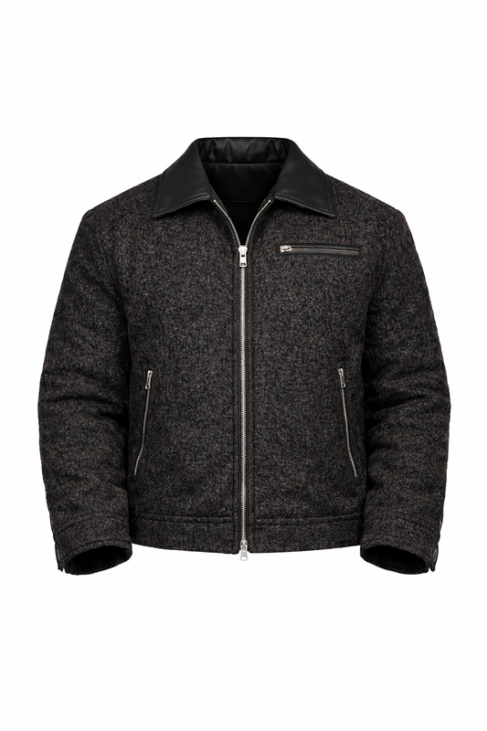Casual Jacket With Fur Neck by O,Zero