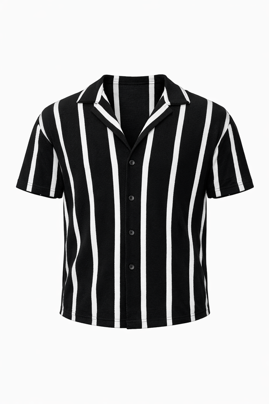 Black and White Shirt by O,Zero