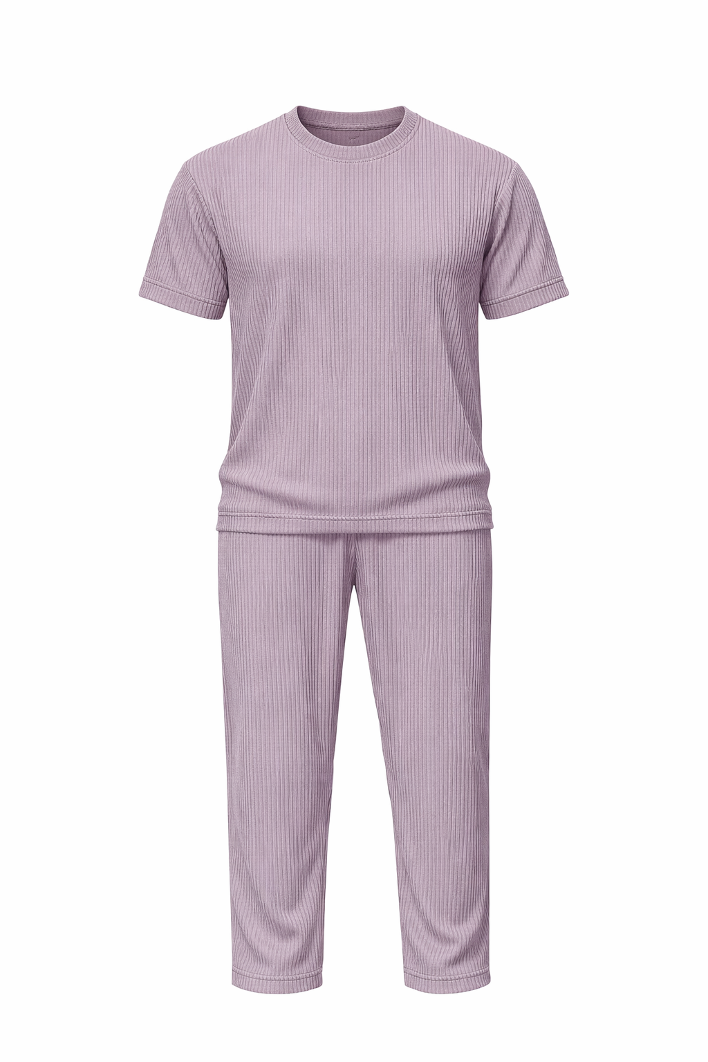 Grey Round Neck Set by O,Zero