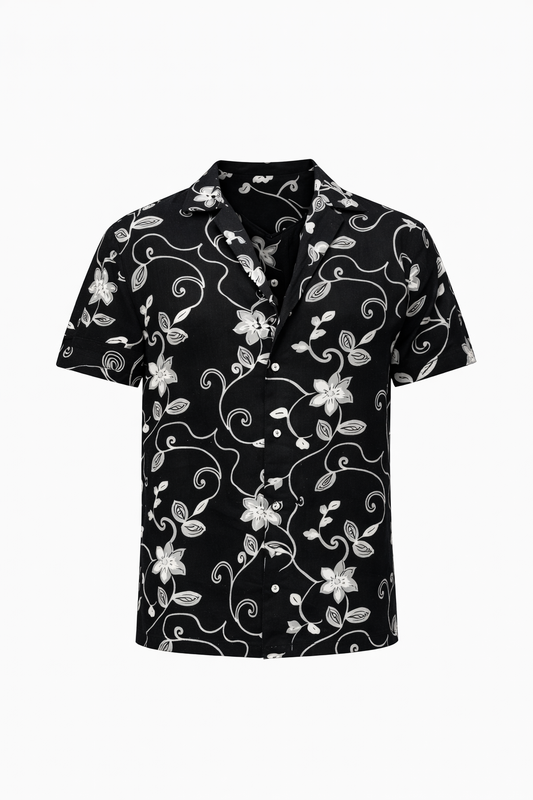 Black and White Shirt by O,Zero