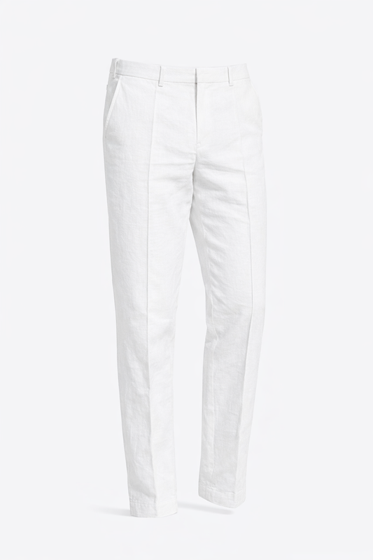 White Linen Pants by O,Zero