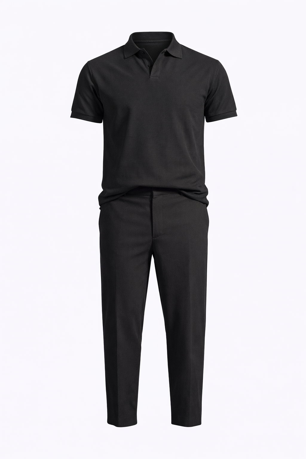 Black Polo Set by O,Zero