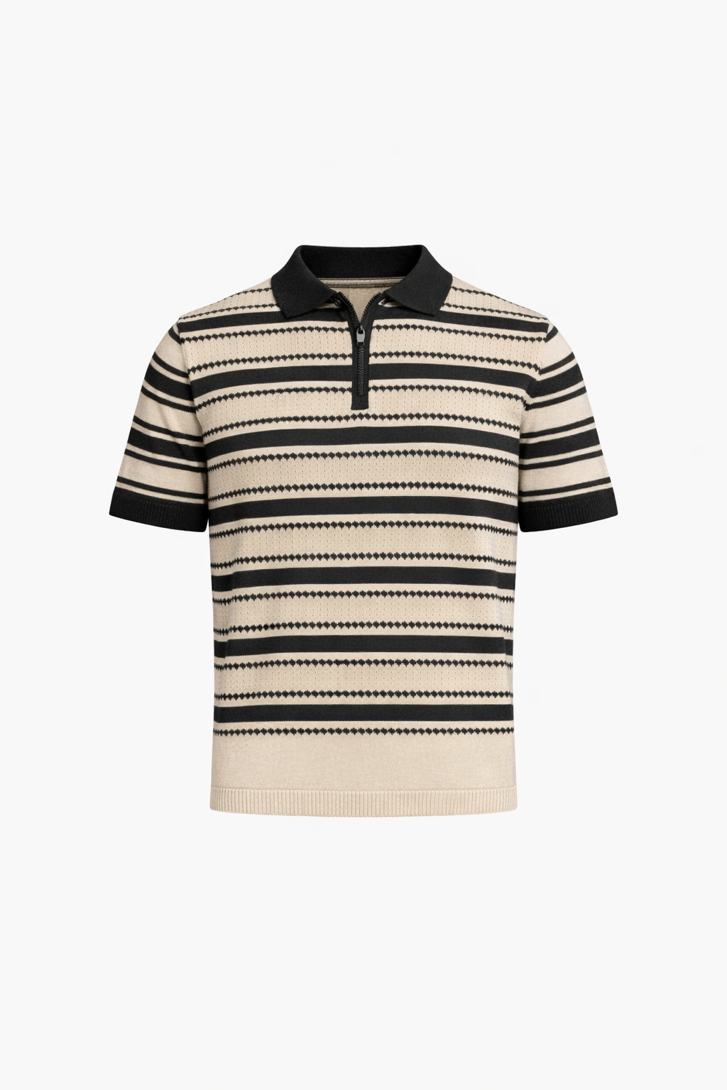 Green and Beige Polo by O,Zero