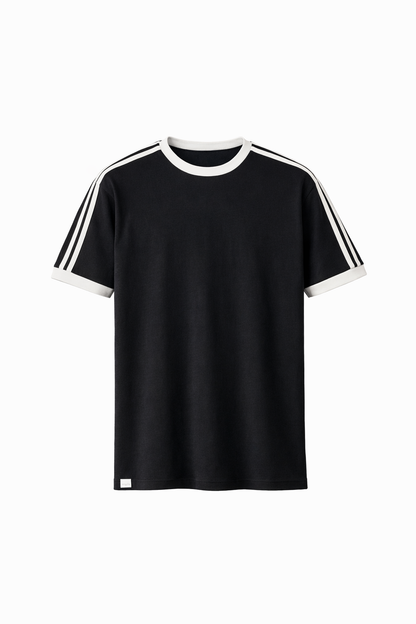 Black Round Neck Set by O,Zero