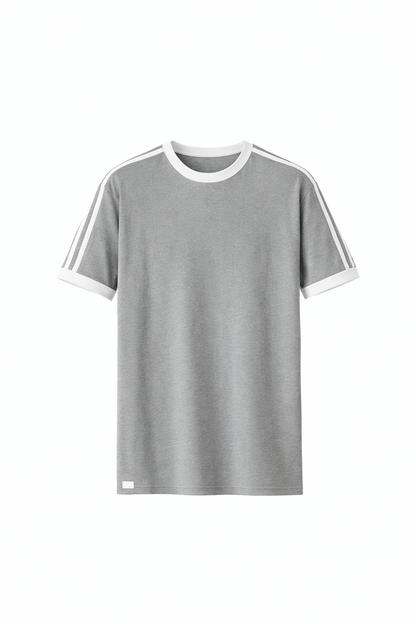 Grey Round Neck Set by O,Zero