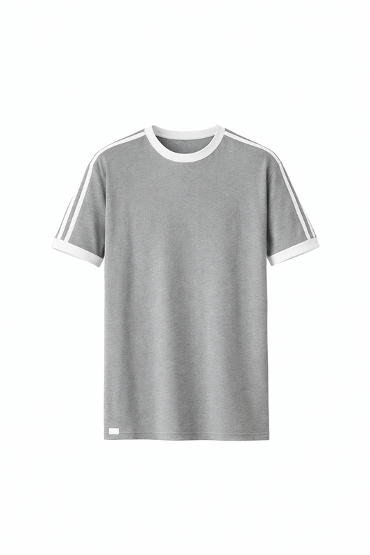 Grey Round Neck Set by O,Zero